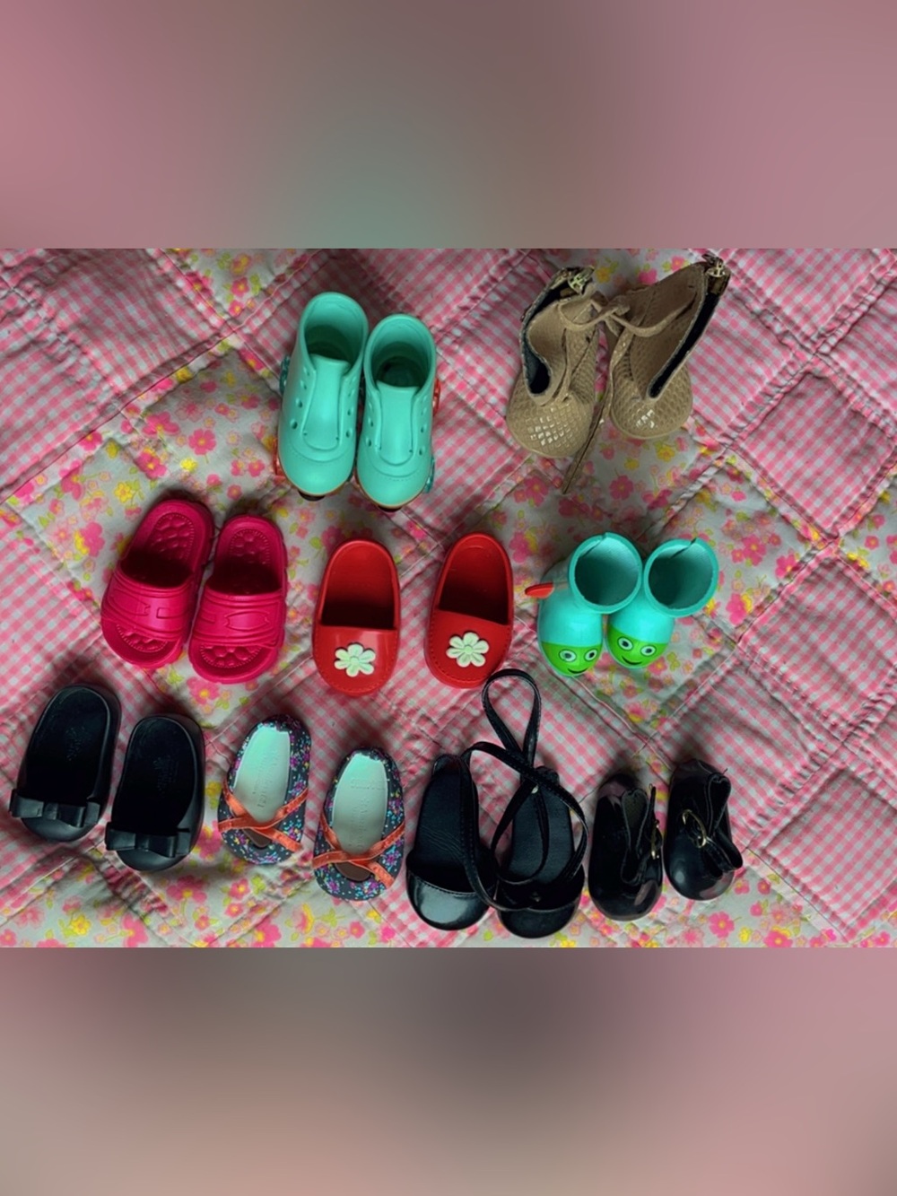 9 Pairs of American Girl Doll shoes